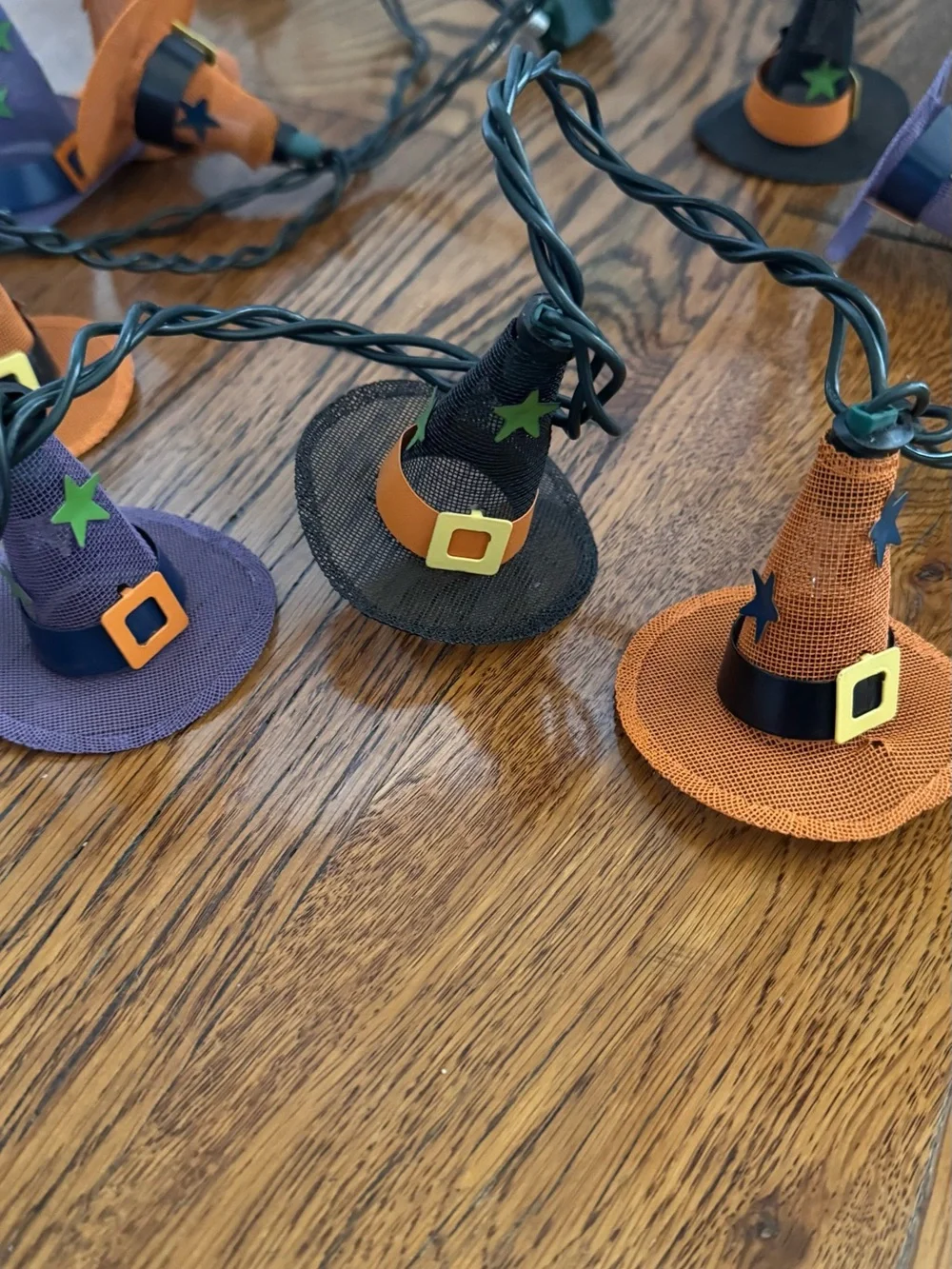 Halloween Mesh Witch Hat String Lights